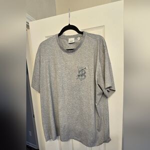 Burberry Gray Short Sleeve Tees Casual Elegance